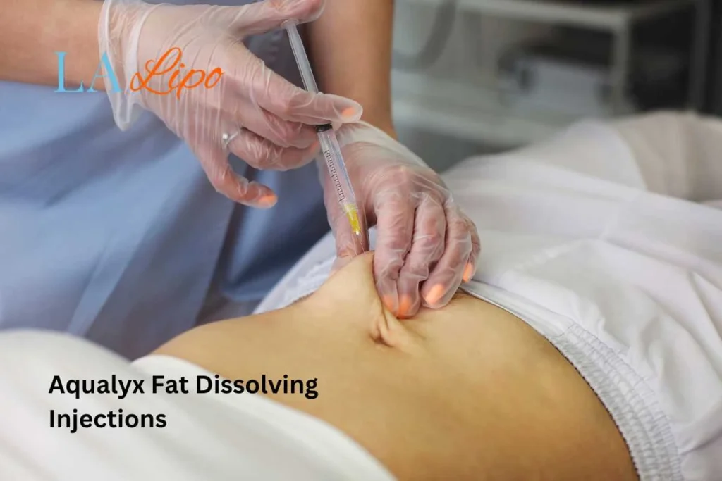 woman having fat dissolving injections Greater London (Enfield) in the stomach
