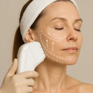 Woman having HI-FU to reduce wrinkles call LA LIPO Greater London (Enfield) Now!