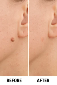 Skin tags removal Greater London (Enfield) before and after