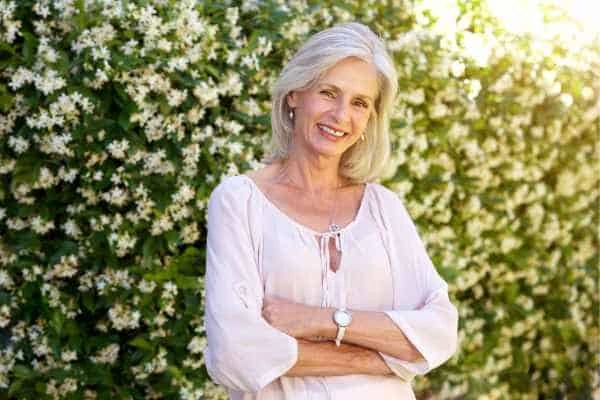 Older woman happy with urinary incontinence treatment Greater London (Enfield)