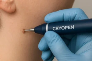 Person receiving skin tag removal Greater London (Enfield)