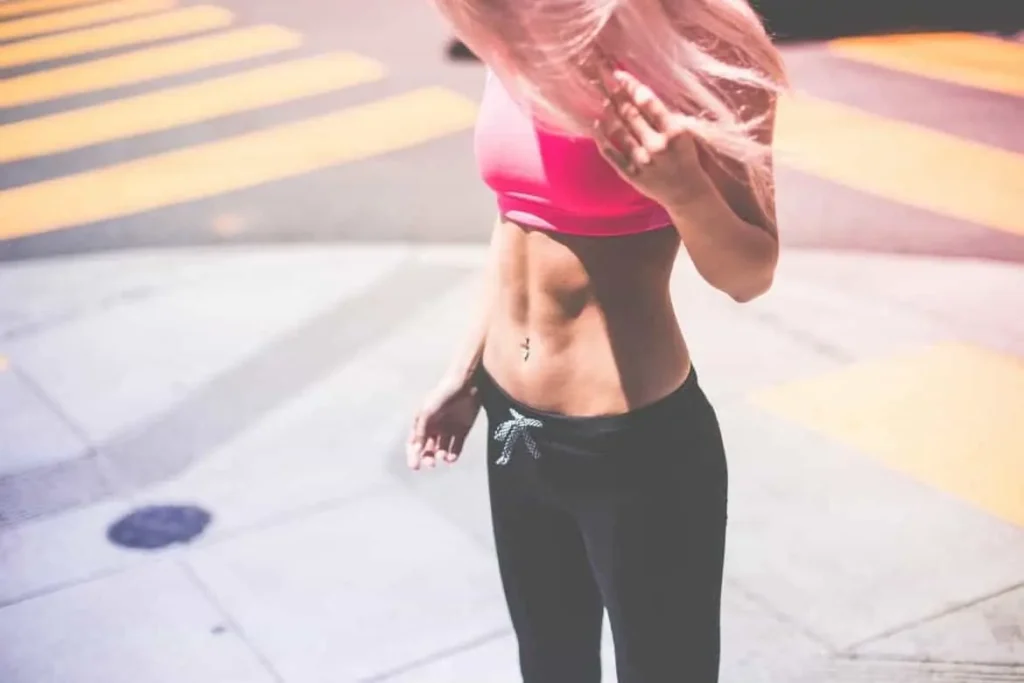 Woman with toned stomach after LA-EMS Body Sculpting Treatment Greater London (Enfield) 